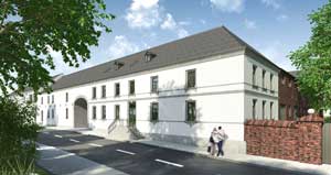 Hofanlage K&ouml;ln Worringen Strassenansicht