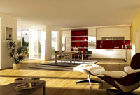 Visualisierung Wohnen im Wald Quartier