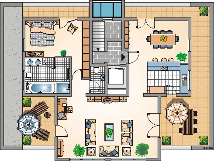 Penthouse ( Grundriss )